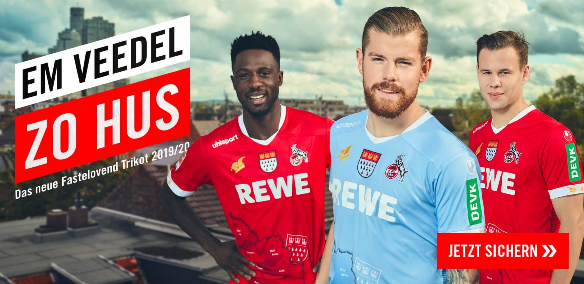 Camisa carnavalesca do Colônia 2019-2020 Uhlsport (19) e inicia no dia 11 de novembro e só para durante o Natal e no Dia de Reis.