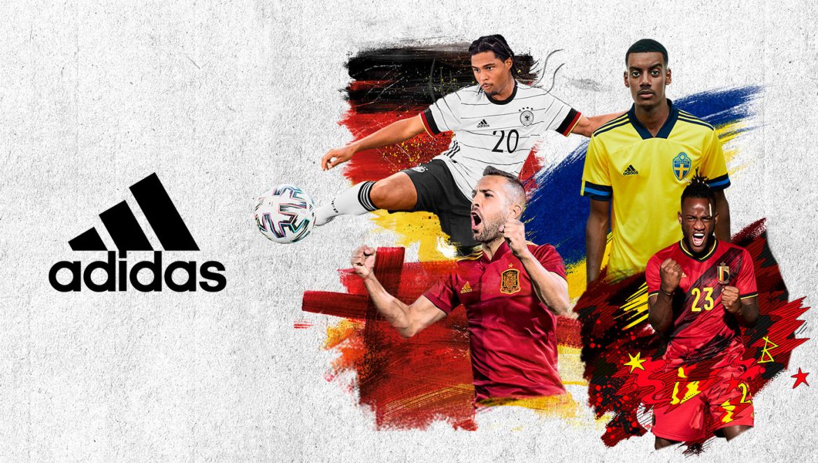 Camisas Adidas para a Euro 2020 a