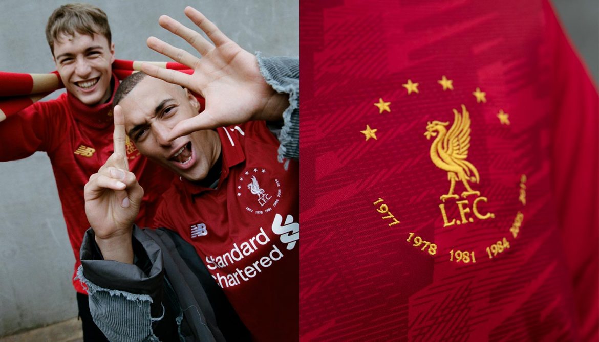 New Balance celebra títulos europeus do Liverpool com coleção especial abre
