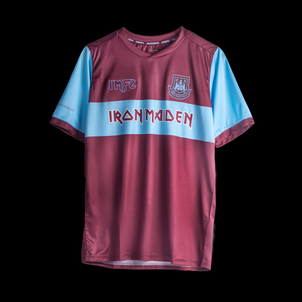Camisa Iron Maiden x West Ham Home 2019-2020 » Mantos do Futebol
