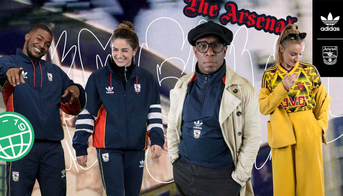Arsenal x Adidas Originals Coleção retrô Bruised Banana Anos 90