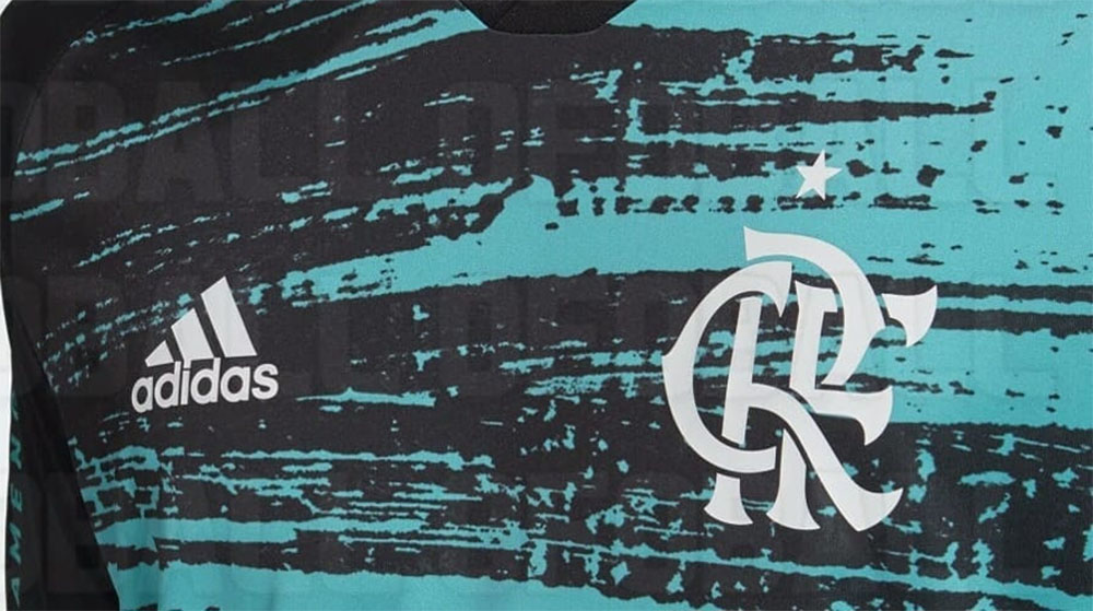 Camisa pré-jogo do Flamengo 2020 Adidas abre
