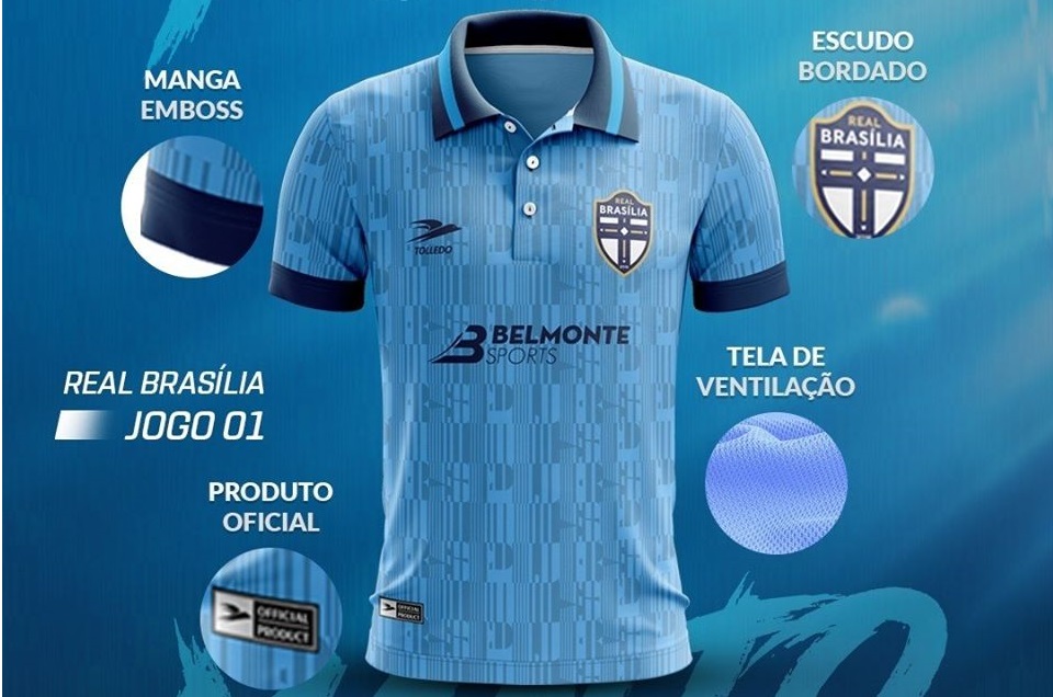 Camisas do Real Brasília 2020 Tolledo Sports