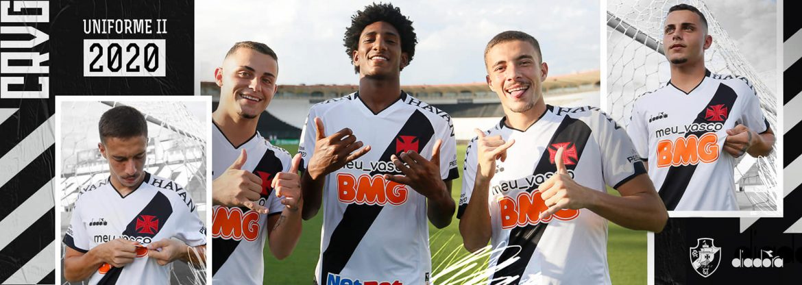 Camisa branca do Vasco da Gama 2020 Diadora