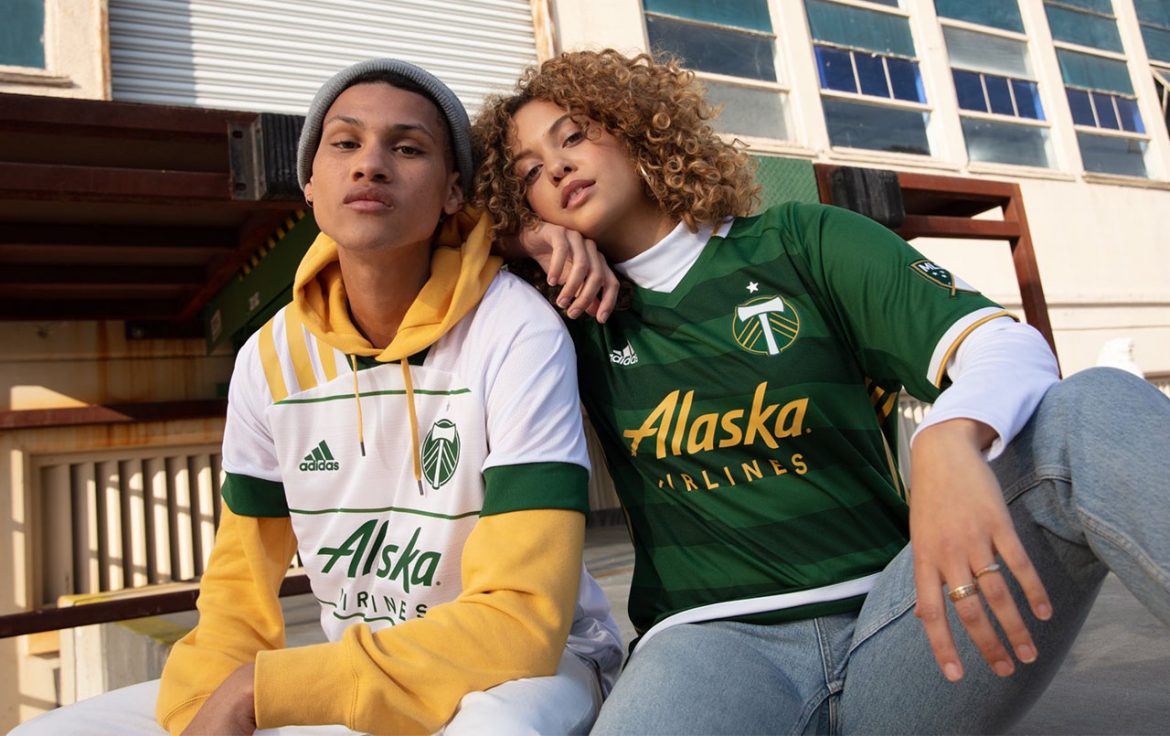 Camisas do Portland Timbers 2020 Adidas abre