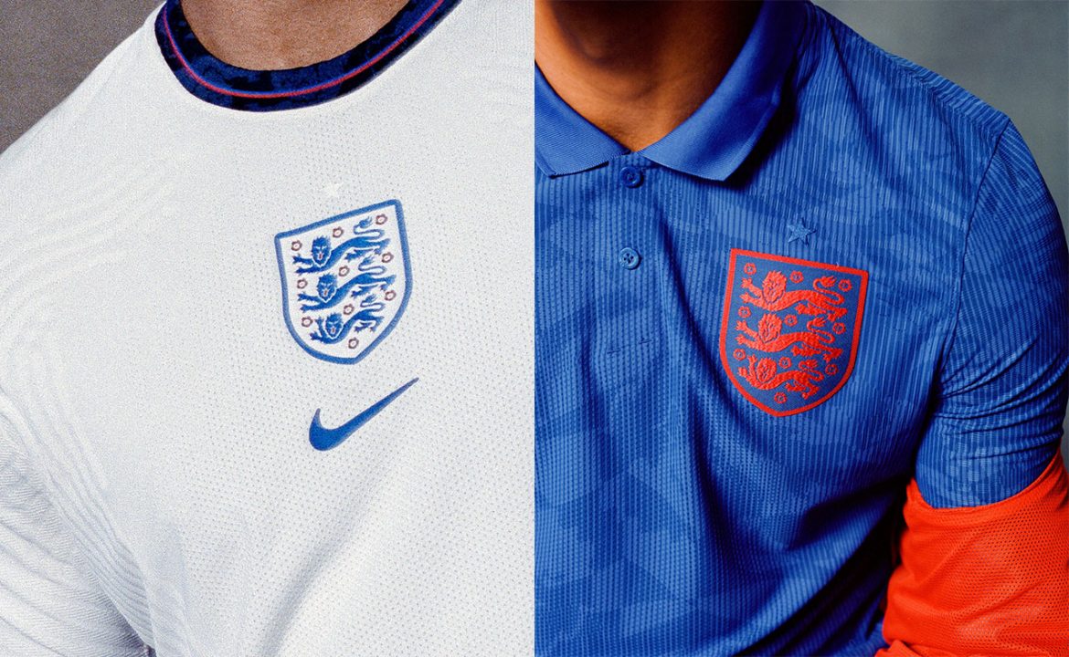Camisas da Inglaterra 2020-2021 Nike a