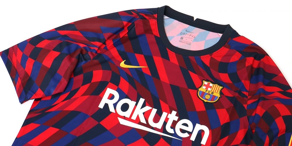 Camisa pré-jogo do FC Barcelona 2020-2021 Nike