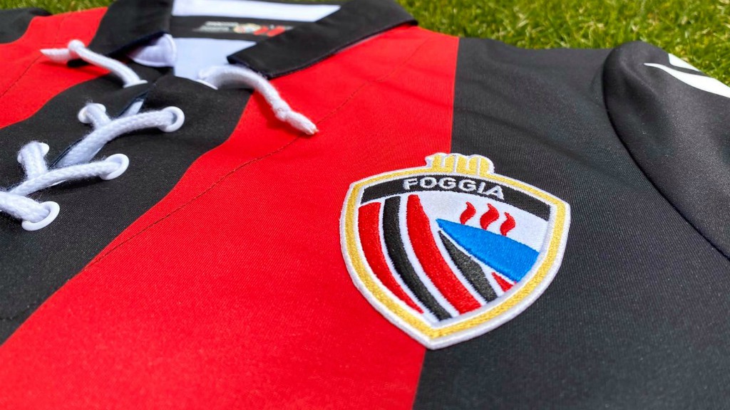 Camisa do centenário do Foggia 2020 Macron