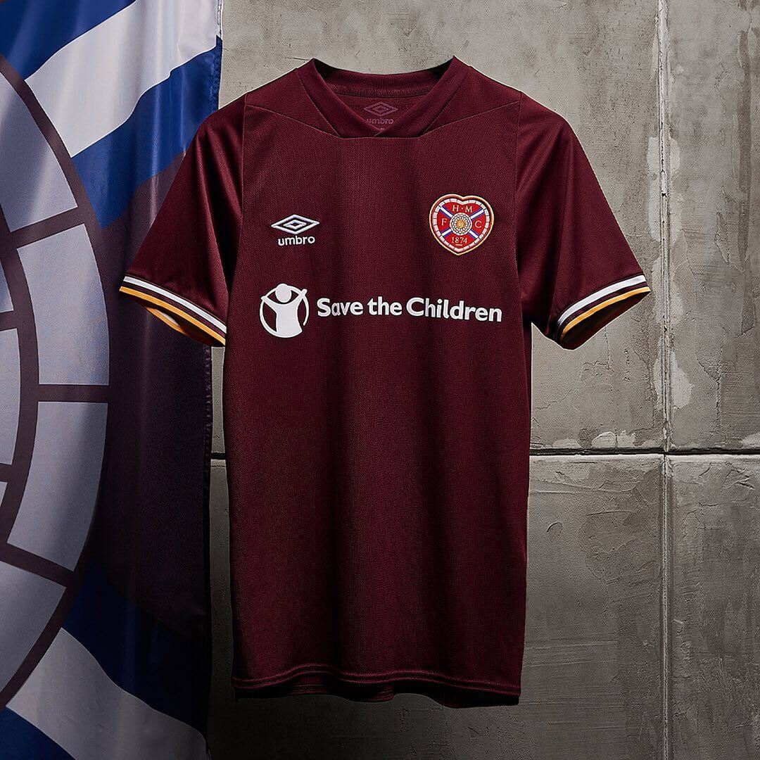 Maillot De Football Heart Of Midlothian (Hearts) 2020/2021 - Domicile - Taille M - Umbro