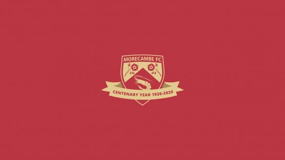 Camisas do centenário do Morecambe 2020-2021 Macron