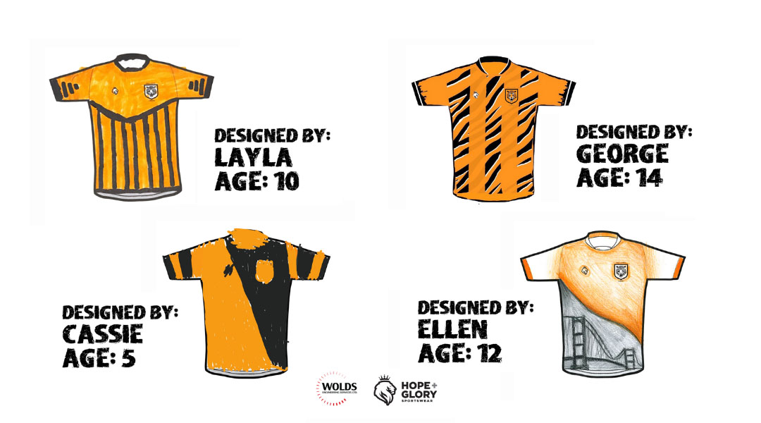 Hull City Ladies divulga finalistas de concurso com camisas desenhadas por crianças