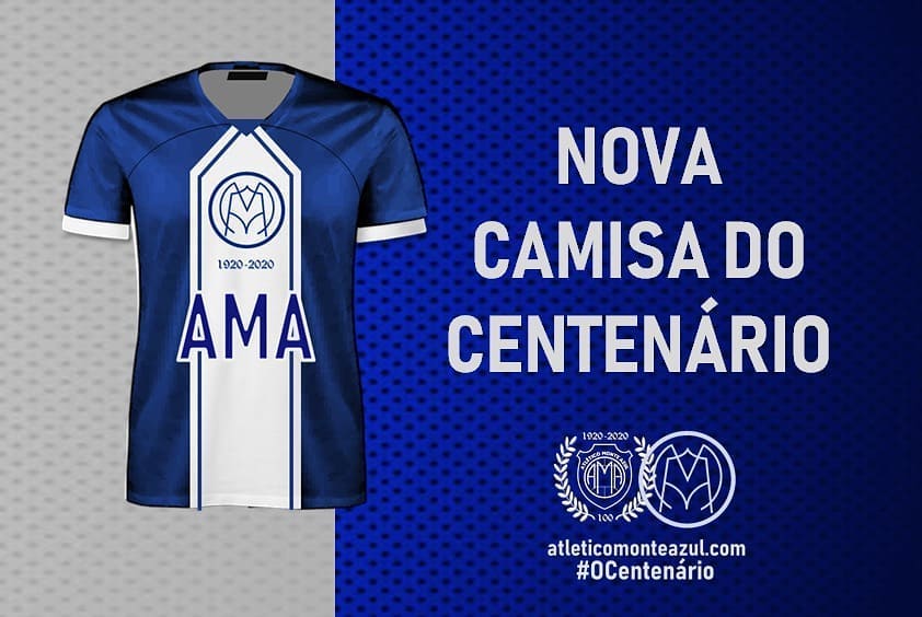 Camisa do centenário do Atlético Monte Azul 2020