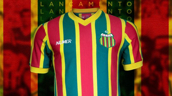 Camisa retrô do Sampaio Corrêa 1988 Numer abre