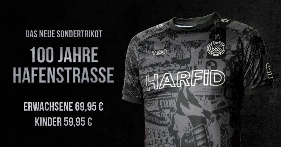 Rot-Weiss Essen lança camisa pelo centenário do estádio Hafenstraße Rot-Weiss Essen lança camisa pelo centenário do estádio Hafenstraße