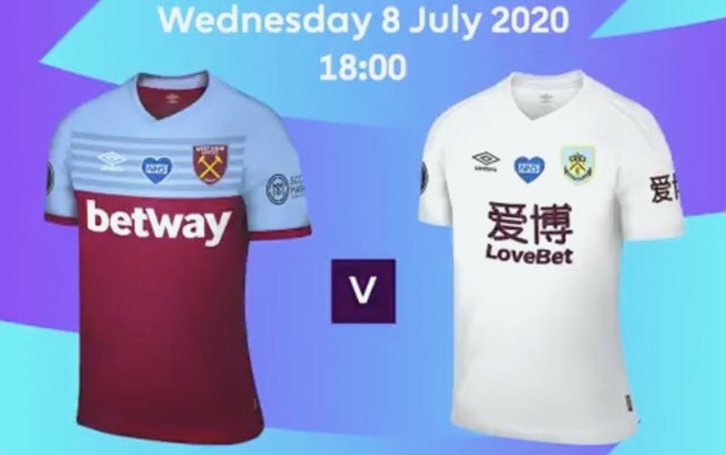 Burnley usará camisa improvisada contra West Ham