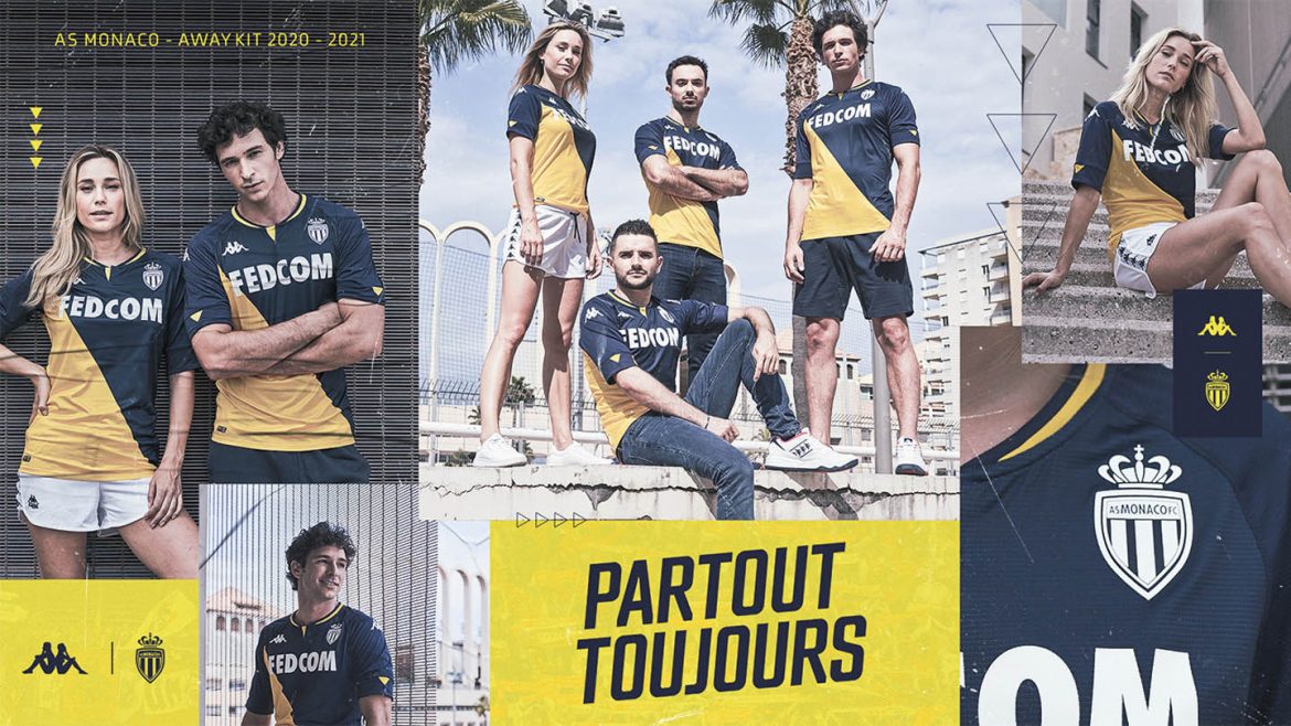 Camisas do AS Monaco 2020-2021 Kappa a