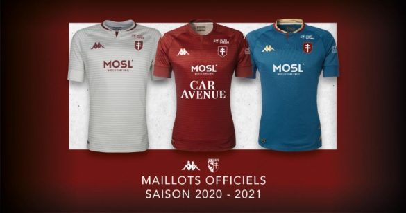 Camisas do FC Metz 2020-2021 Kappa