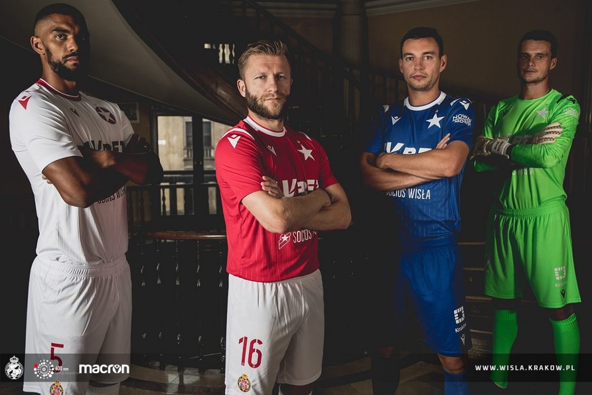 Camisas do Wisła Cracóvia 2020-2021 Macron