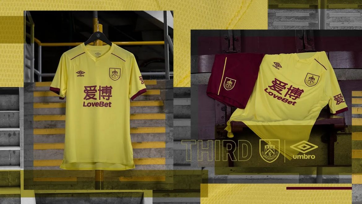 Terceira camisa do Burnley 2020-2021 Umbro a