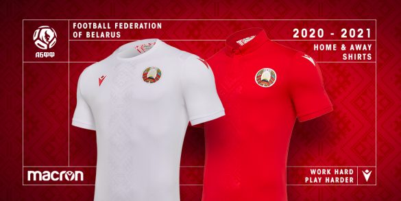 Camisas da Bielorrúsia 2020-2021 Macron