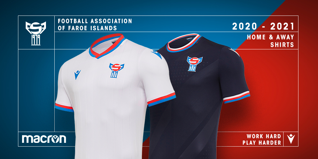Camisas da Ilhas Faroé 2020-2021 Macron a