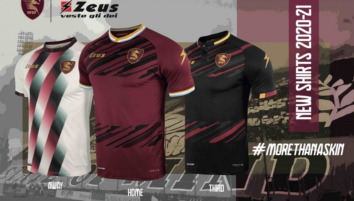 Camisas da US Salernitana 2020-2021 Zeus