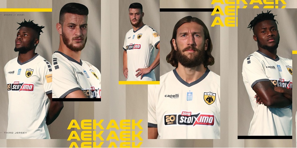 Camisas do AEK Atenas 2020-2021 Capelli Sport