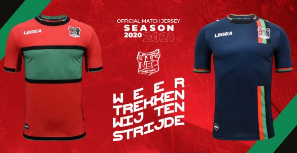 Camisas do NEC Nijmegen 2020-2021 Legea