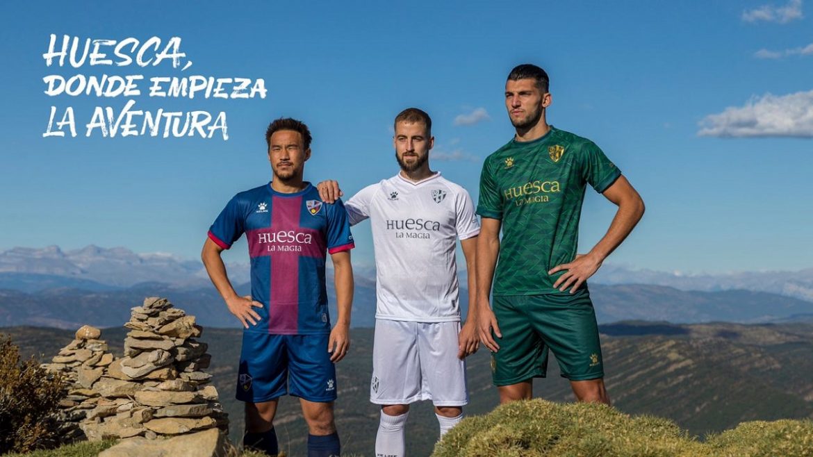 Camisas do SD Huesca 2020-2021 Kelme