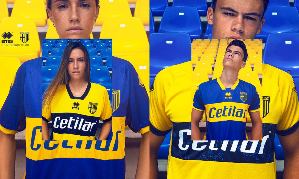 Gêmeas: Camisas reservas do Parma Calcio 2020-2021 Erreà