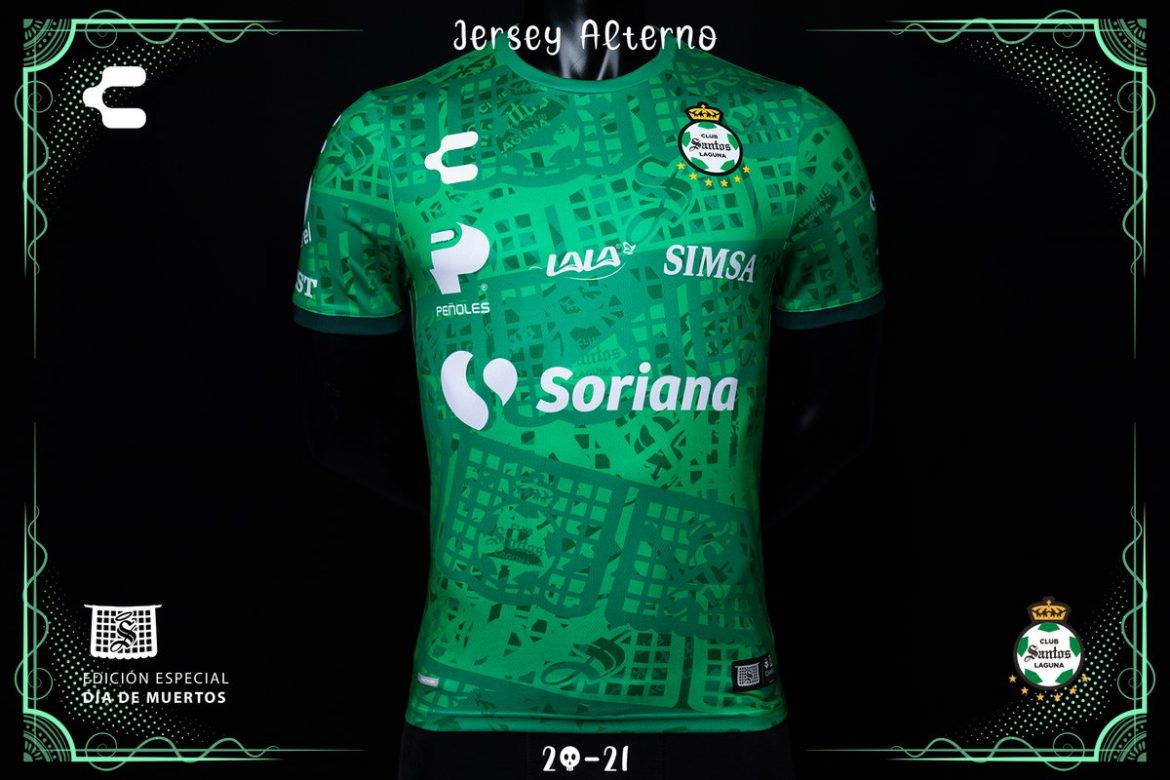 Camisa Dia de Los Muertos do Santos Laguna 2020 Charly