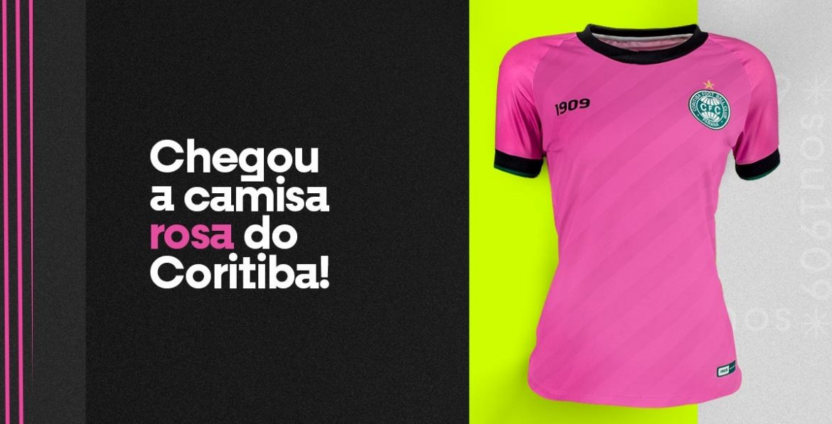 Camisa Outubro Rosa do Coritiba 2020 1909