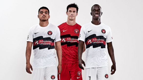 Camisas do FC Midtjylland Champions League 2020-2021 Nike a