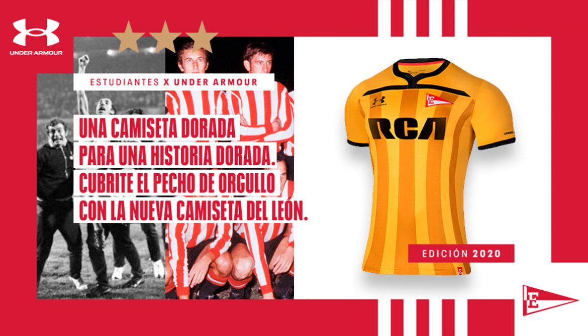 Estudiantes lança camisa em homenagem ao tri da América a