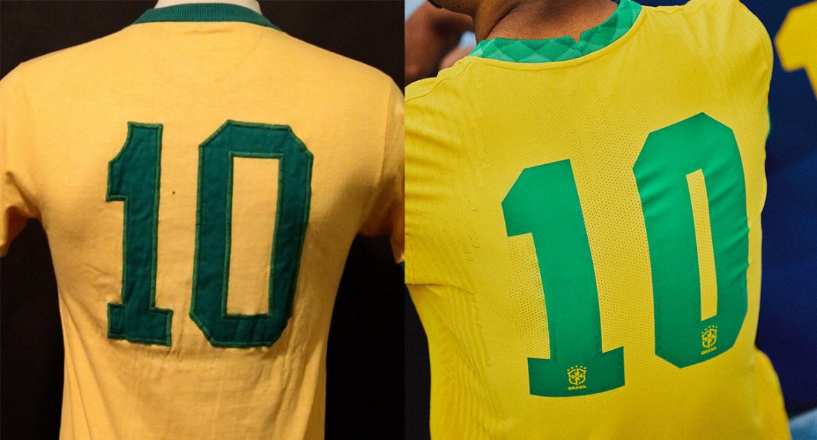 Athleta ou Umbro Novas camisas da Seleção Brasileira trazem fonte inspirada na Copa de 1970