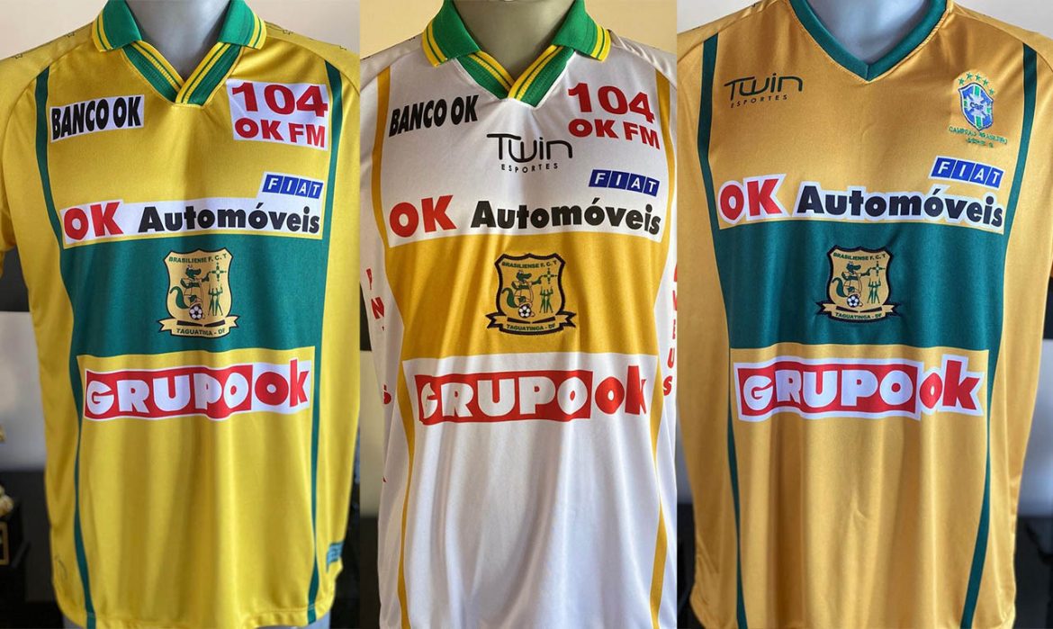 Brasiliense lança coleção de camisas retrô para celebrar 20 anos