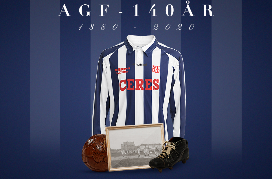 Camisa de 140 anos do Aarhus 2020 Hummel