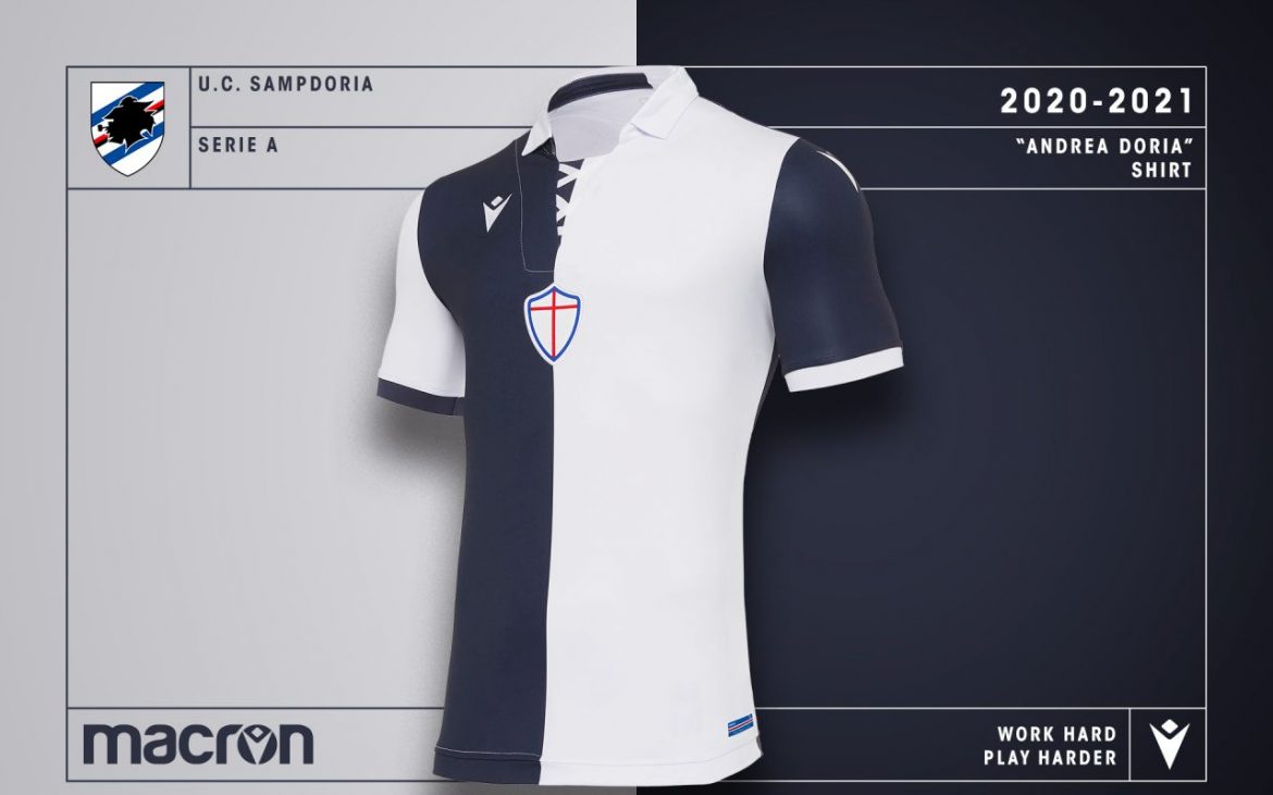 Sampdoria lança camisa de 120 anos de time fundador