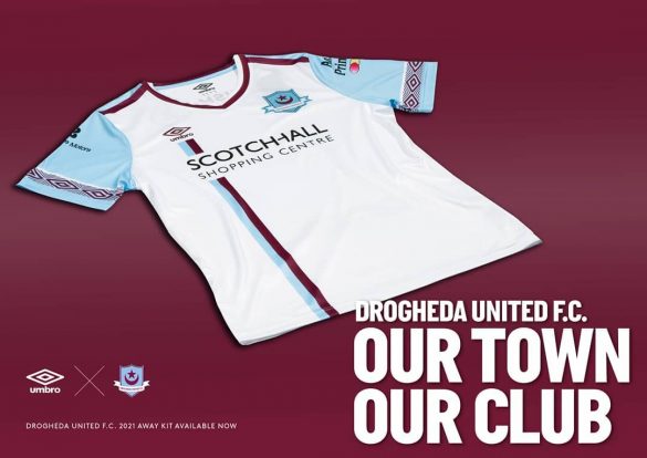 Camisas do Drogheda United 2020-2021 Umbro