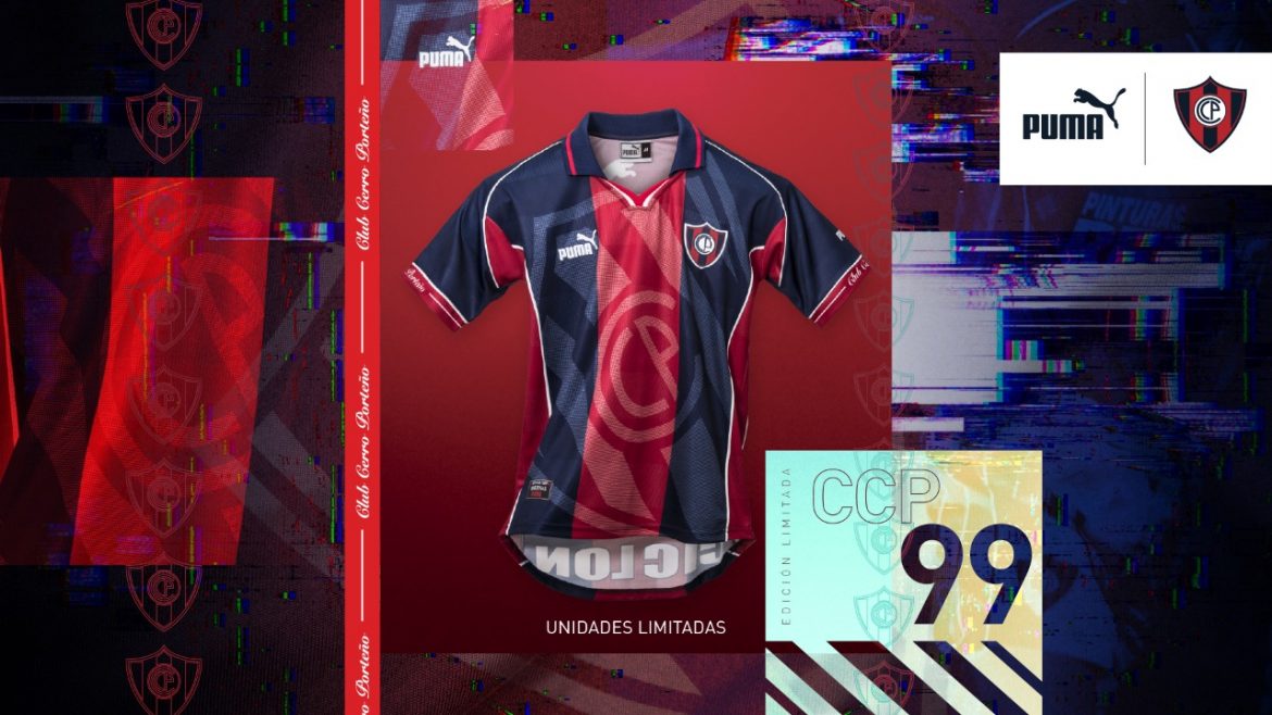 PUMACCP99 Camisa retrô do Cerro Porteño 1999 PUMA