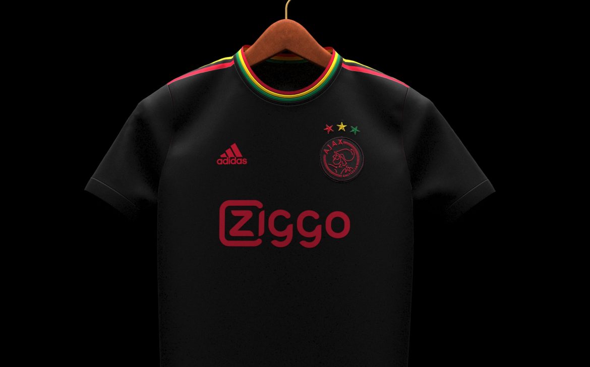 Terceira camisa do Ajax 2021-2022 Bob Marley a