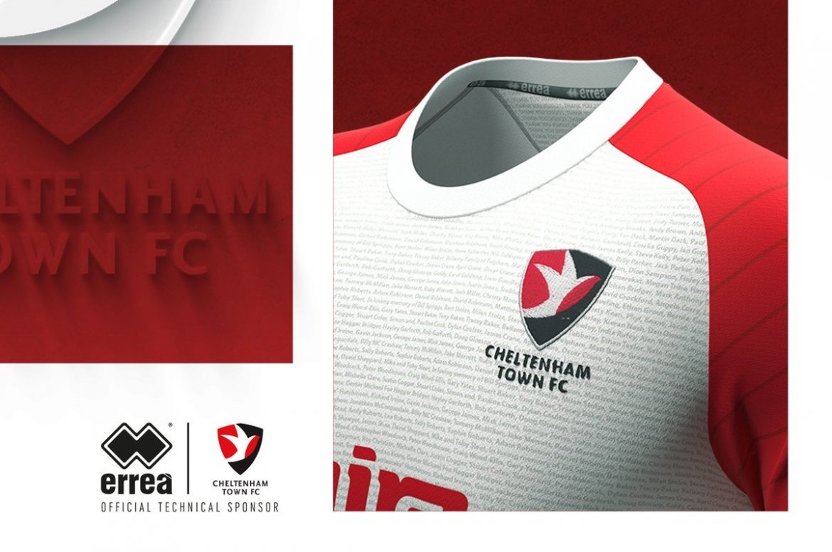 Terceira camisa do Cheltenham Town 2020-2021 Erreà