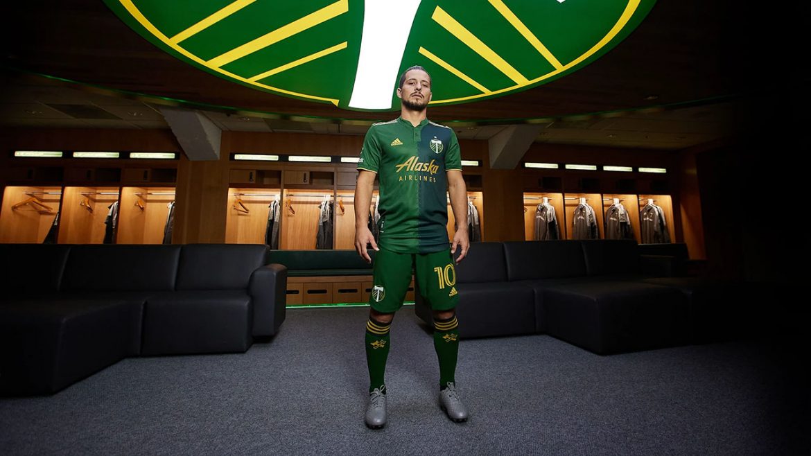 Camisas do Portland Timbers 2021 Adidas MLS 1