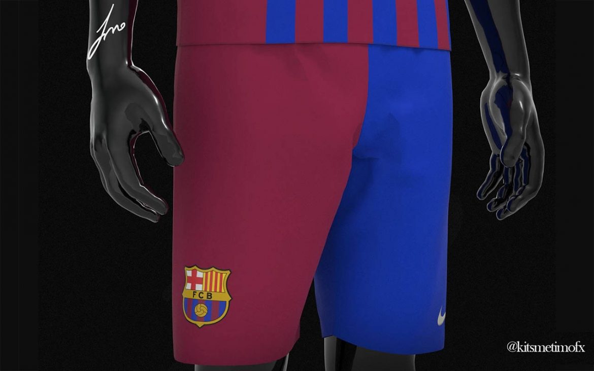 Calção Barcelona bicolor