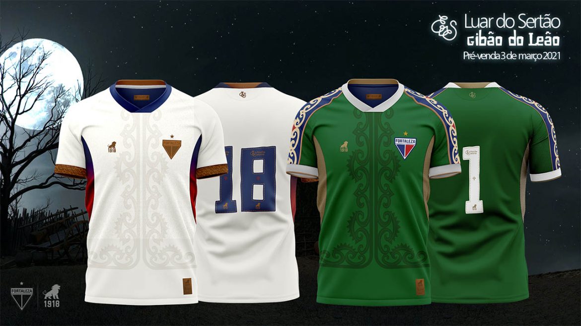 Luar e Sertão - O Gibão do Leão Camisas do Fortaleza 2021 Copa do Nordeste