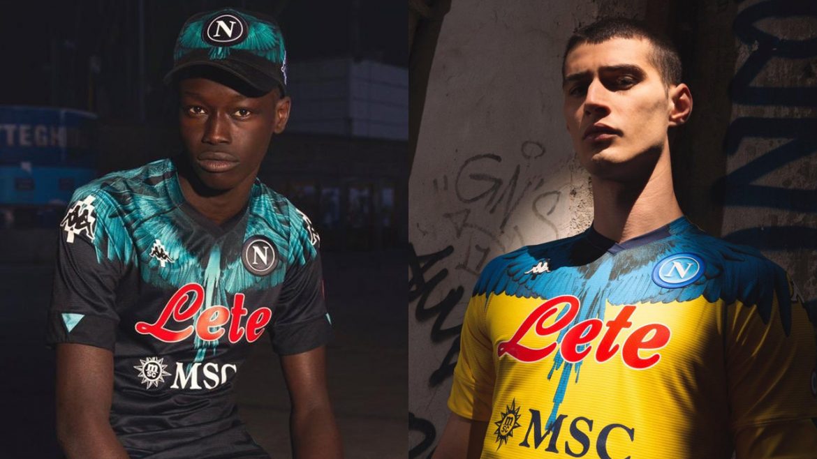 Camisas do Napoli 2021 Kappa x Marcelo Burlon a