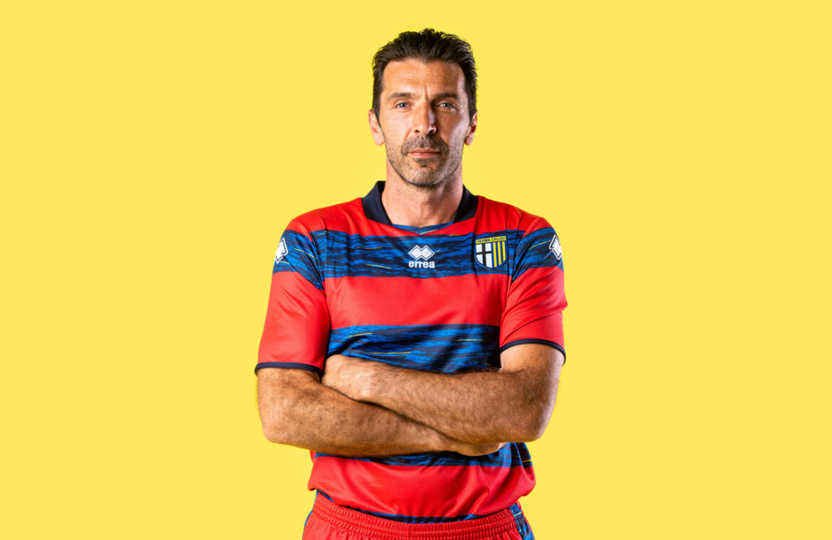 Buffon Camisa de goleiro da Parma 2021-2022 Erreà