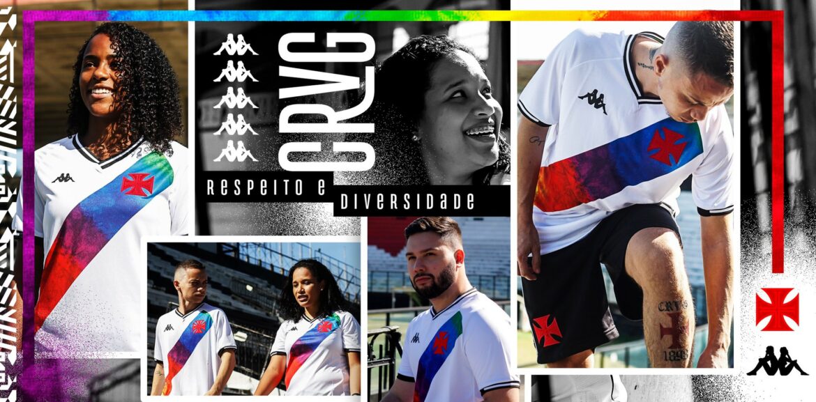 Camisa Orgulho LGBTQIA Vasco da Gama 2021 Kappa