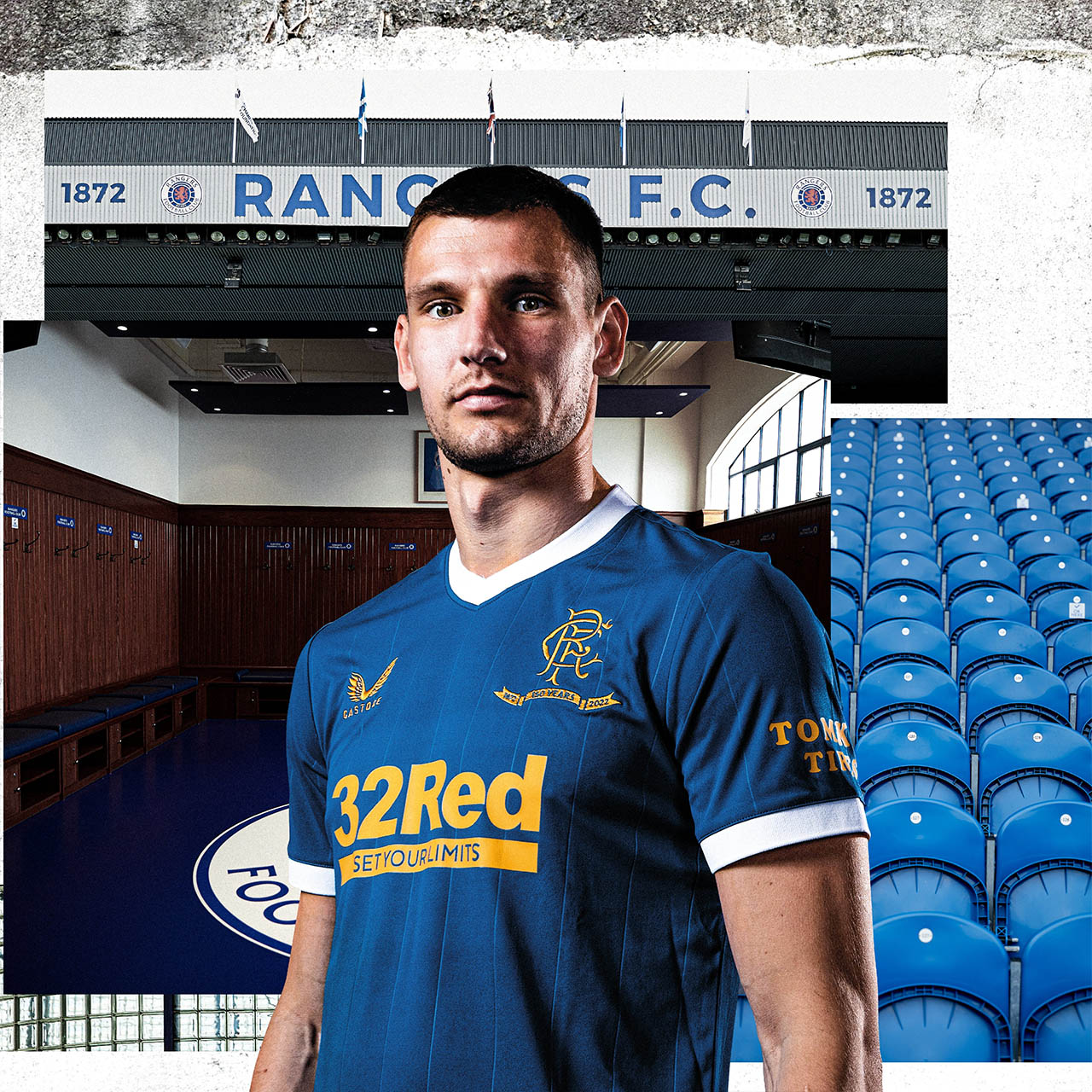 Novas camisas do Rangers FC 20212022 Castore 150 anos » MDF