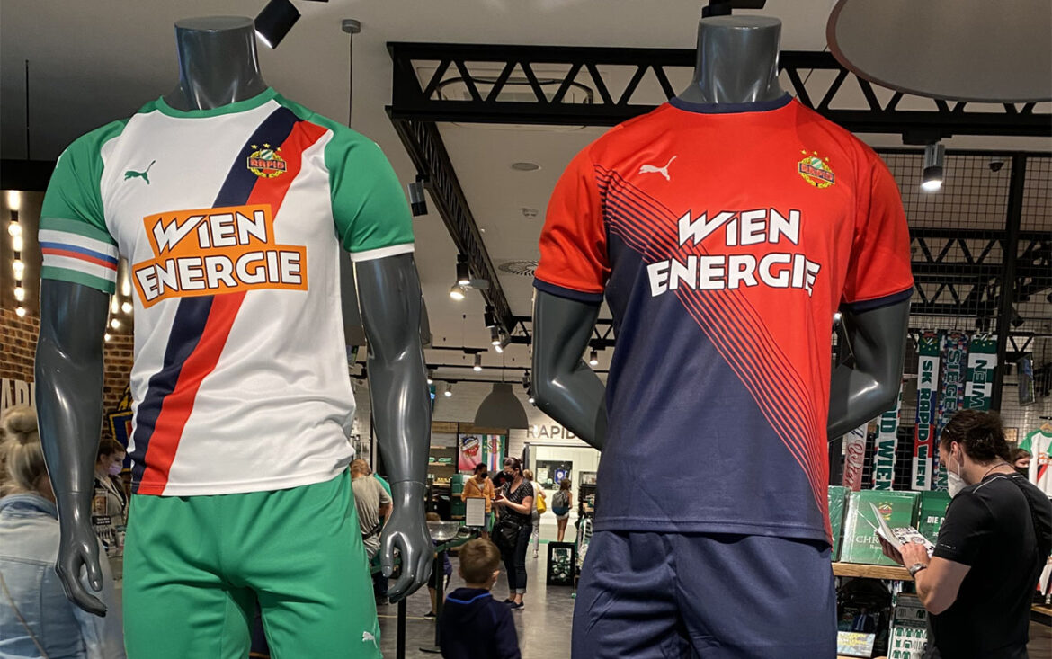 Camisas do Rapid Viena 2021-2022 PUMA Reserva k